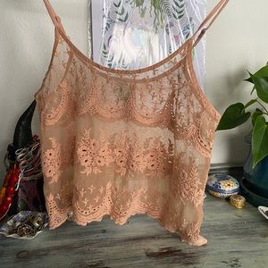 Lace crop top